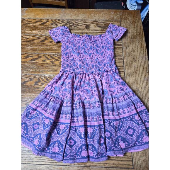 Spell Pink and Purple Off-Shoulder Mini Dress - Picture 2 of 5